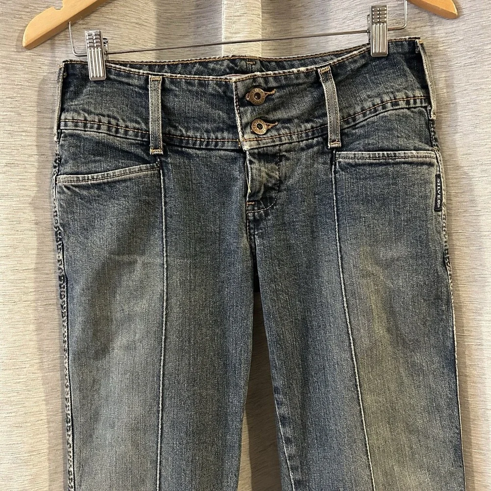 VTG Silver Bell Bottom‎ Jeans Womens 28 Blue Faded Denim Low Rise Canada